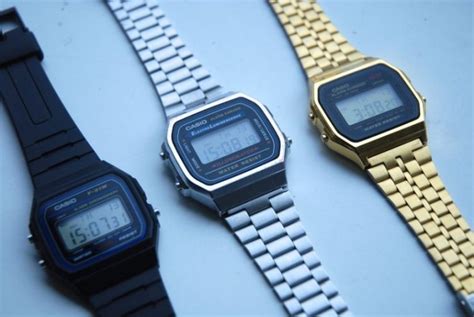 90s watches with denim.